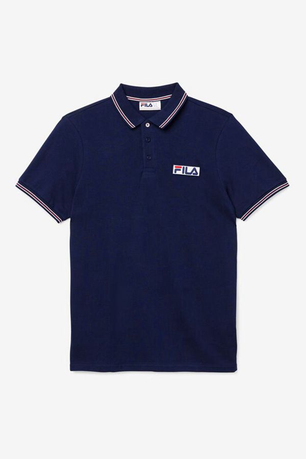 Camisas Polo Fila Hombre Azul Marino / Blancas / Rojas - Connell - España 618234FLY